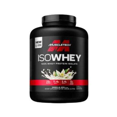 MUSCLETECH ISO WHEY 100% WHEY PROTEIN ISOLATE 2.27 KG SAVEUR VANILLE