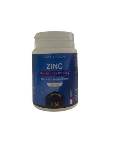 GPH GLUCONATE DE ZINC 15 MG 60 COMPRIMES