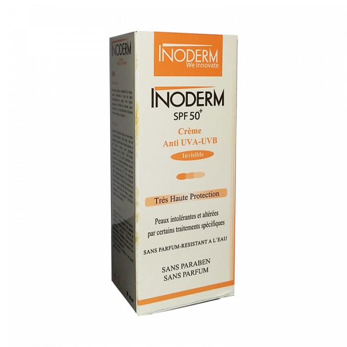  INODERM SPF 50+ CRéME SOLAIRE TRéS HAUTE PROTECTION INVISIBLE 50 ML 