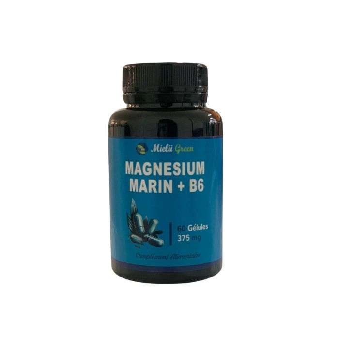 MIELII GREEN MAGNESIUM MARIN + B6 60 GELULES 375 MG
