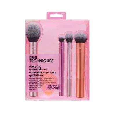 REAL TECHNIQUES KIT DE BROSSE ESSENTIELS POUR CHAQUE JOUR