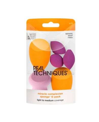REAL TECHNIQUES MIRACLE COMPLEXION EPONGE PACK DE 6