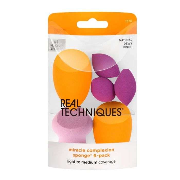 REAL TECHNIQUES MIRACLE COMPLEXION SPONGE PACK DE 6