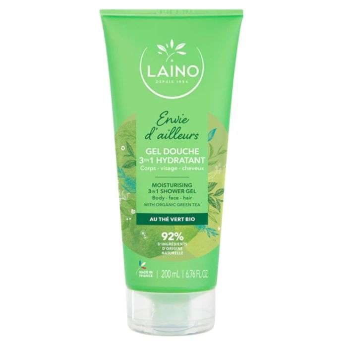 LAINO GEL DOUCHE 3 EN 1 HYDRATANT ENVIE D AILLEUR 200 ML