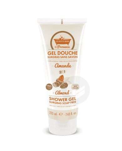 LES PETITS BAINS DE PROVENCE GEL DOUCHE SURGRAS SANS SAVON AMANDE 220 ML