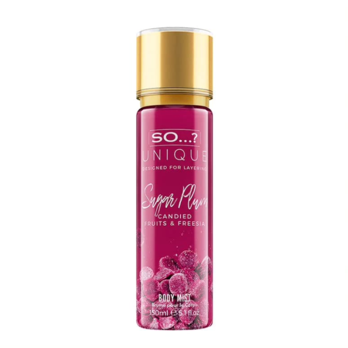 MISS SO UNIQUE SPRAY CORPS SUGAR PLUM CANDIED FRUITS AND FREESIA 150 ML