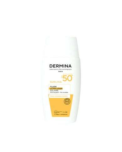 DERMINA SUNLINA FLUIDE ULTRA LEGER SPF 50+ INVISIBLE 50 ML