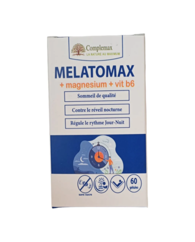 COMPLEMAX MELATOMAX PLUS MAGNESIUM PLUS VITAMINE B6  60 GELULES