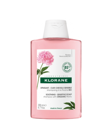 KLORANE SHAMPOING APAISANT A LA PIVOINE CUIR CHEVELU SENSIBLE 200 ML