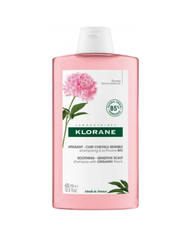 KLORANE SHAMPOING APAISANT A LA PIVOINE CUIR CHEVELU SENSIBLE 400 ML