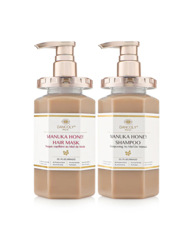 DANCOLY PARIS PACK SHAMPOING 450 ML ET MASQUE CAPILLAIRE 450 ML  AU MIEL DE MANUKA