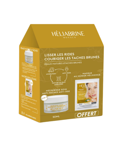 HELIABRINE HELIXIENCE SOIN ANTI TACHES ANTI AGE 50 ML ET MASQUE AU MURIER HELIXIENCE