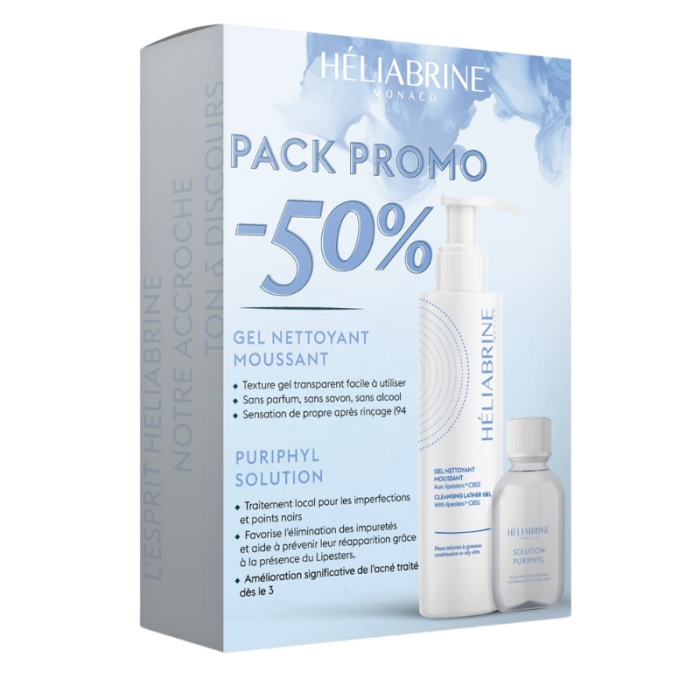 HELIABRINE, Gel Nettoyant Moussant, Solution Puriphyl