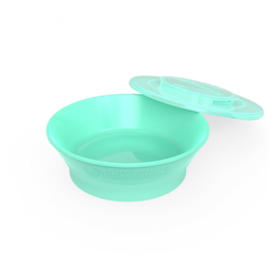 TWISTSHAKE BOL D'APPRENTISSAGE REPAS BEBE VERT PASTEL