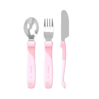 TWISTSHAKE COUVERTS BEBE 12 MOIS+ ROSE