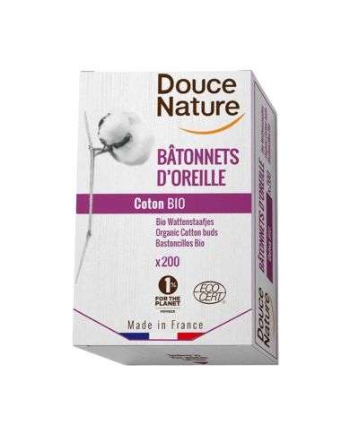 DOUCE NATURE 200 BATONNETS D'OREILLE COTON BIO