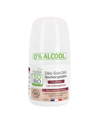 SO BIO DEO SOIN 24H RECHARGEABLE HYDRATE LAIT D ANESSE BIO 50 ML