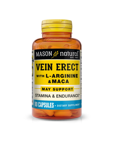 MASON NATURAL VEIN ERECT WITH L ARGININE ET MACA 80 CAPSULES