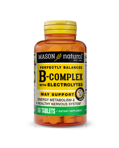 MASON NATURAL PERFECTLY BALANCED B COMPLEX WITH ELECTOLYTES 60 TABLETTES