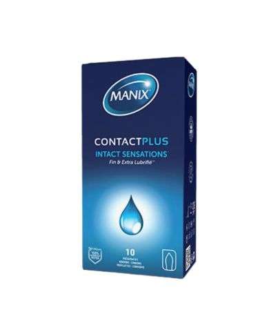 MANIX CONTACT PLUS SENSATIONS INTACTES BOITE 10 PRESERVATIFS