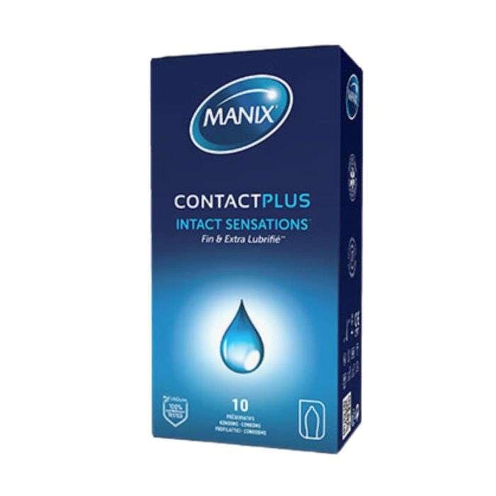 MANIX CONTACT PLUS SENSATIONS INTACTES BOITE 10 PRESERVATIFS