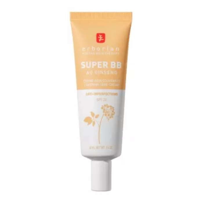 ERBORIAN OFFRE SUPER BB AU GINSENG CREME SOIN COUVRANTE SPF 20 NUDE 40 ML + BB CREME 5 ML ET 3 FORMATS VOYAGE OFFERTS