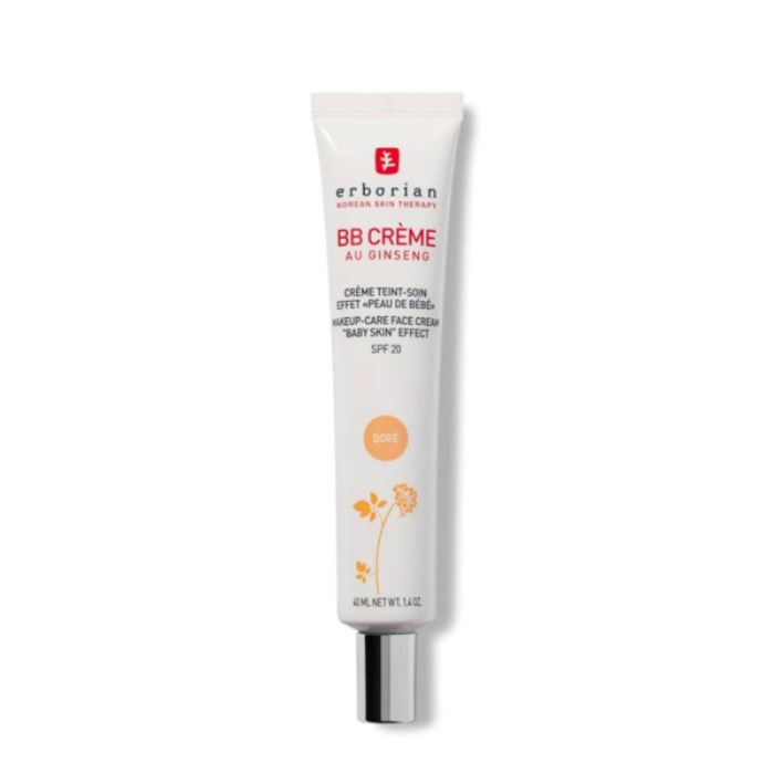 ERBORIAN OFFRE BB CREME AU GINSENG CREME TEINT DORE SPF20 40 ML + BB CREME 5 ML ET 3 FORMATS VOYAGE OFFERTS
