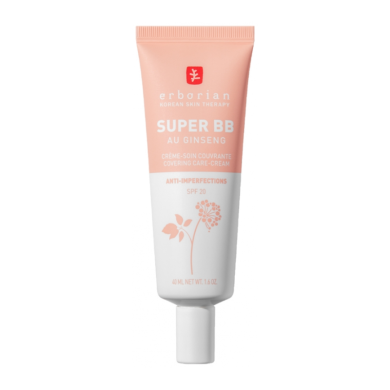 ERBORIAN OFFRE SUPER BB CREME COUVRANTE AU GINSENG CREME TEINT CLAIR SPF20 40 ML + BB CREME 5 ML ET 3 FORMATS VOYAGE OFFERTS