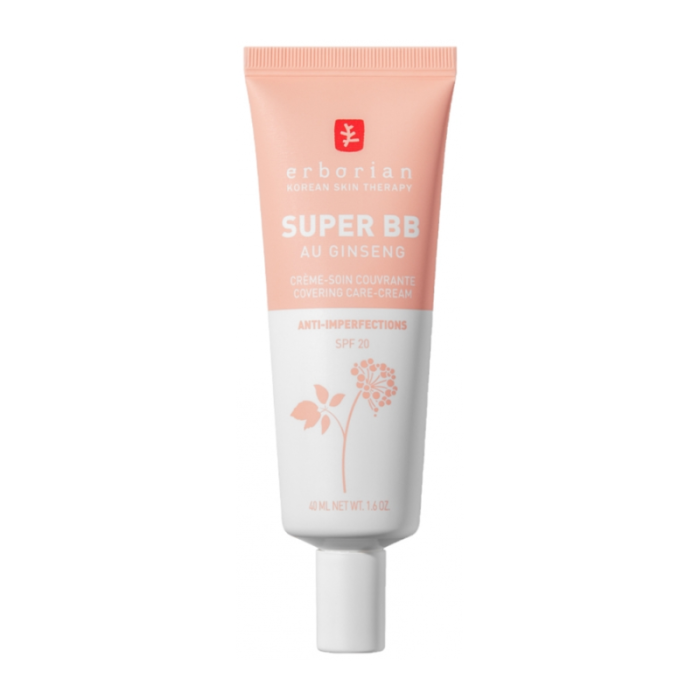 ERBORIAN OFFRE SUPER BB CREME COUVRANTE AU GINSENG CREME TEINT CLAIR SPF20 40 ML + CREME 20ML OFFERTE