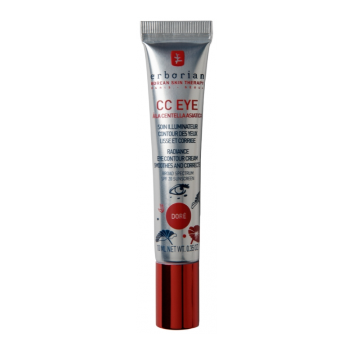 ERBORIAN OFFRE CC EYE A LA CENTELLA DORE SOIN ILLUMINATEUR CONTOUR DES YEUX SPF20 10ML + 3 SACHETS OFFERTS