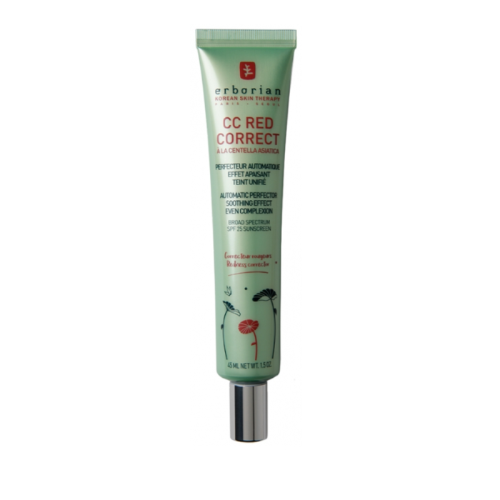 ERBORIAN OFFRE CC RED CORRECT CENTELLA ASIATICA EFFET APAISANT SPF25 45 ML + BANDEAU OFFERT