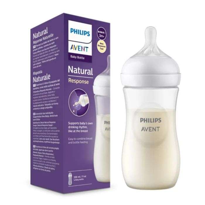 AVENT BIBERON NATURAL RESPONSE 330 ML 3 MOIS + 11 OZ