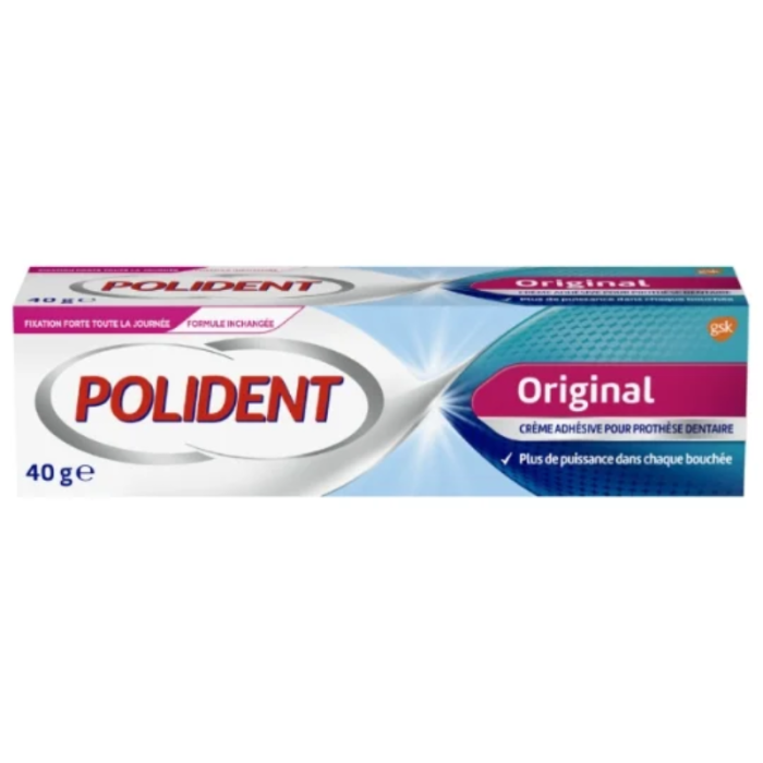 POLIDENT ORIGINAL CREME ADHESIVE POUR PROTHESE DENTAIRE 40G
