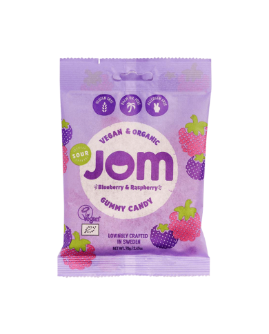 JOM GOURMET GUMMIES BLUEBERRY RASPBERRY 70 G