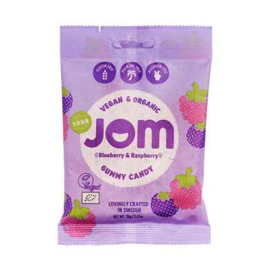JOM GOURMET GUMMIES BLUEBERRY RASPBERRY 70 G