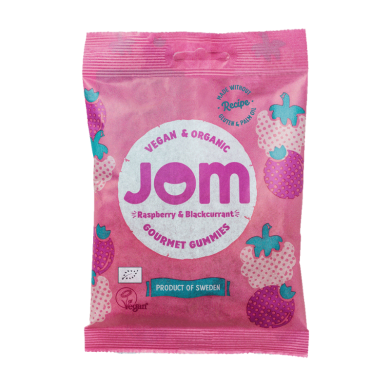 JOM GOURMET GUMMIES RASPBERRY BLACKCURRANT 70 G