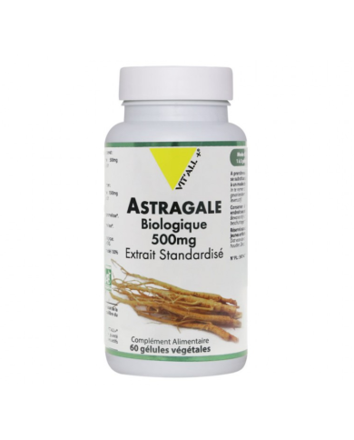 VIT'ALL+ ASTRAGALE BIOLOGIQUE 500MG COMPLEMENT ALIMENTAIRE 60 GELULES