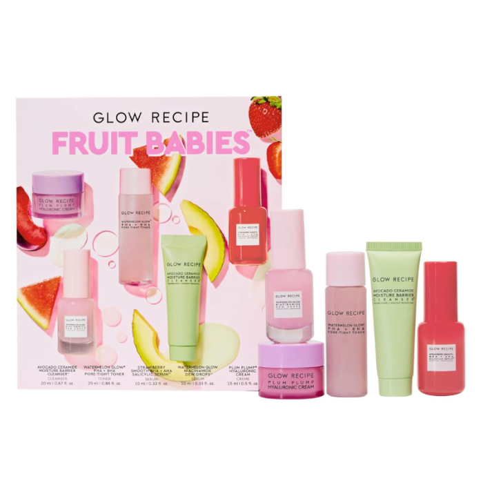GLOW RECIPE FRUIT BABIES KIT MINI TRAVEL SIZE BEAUTY ESSENTIEL