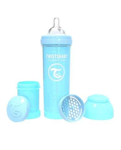 TWISTSHAKE BABY BOTTLE ANTI COLIC ALL IN ONE 330ML 4M+ BLEU