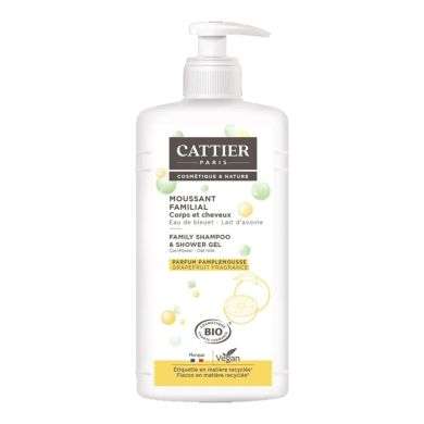 CATTIER MOUSSANT FAMILIAL CORPS ET CHEVEUX 1 LITRE