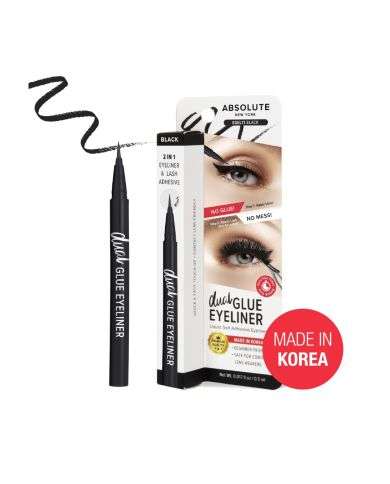 ABSOLUTE NEW YORK DUAL GLUE EYELINER NOIR