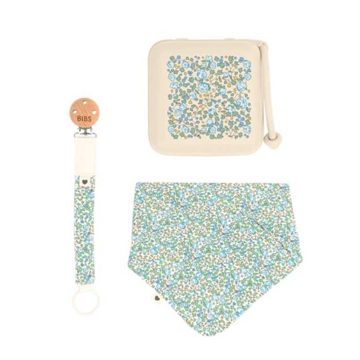 BIBS X LIBERTY COFFRET CADEAU POUR NOEL ESSENTIEL BEBE DUSKY LILAC