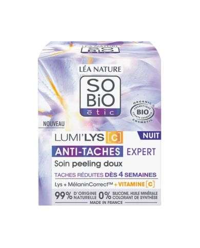 SO BIO LUMILYS C ANTI TACHES EXPERT SOIN PEELING DOUX NUIT 50 ML