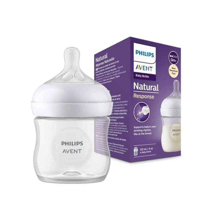 AVENT BIBERON NATURAL RESPONDE 125ML 4OZ 0 MOIS + DEBIT 2