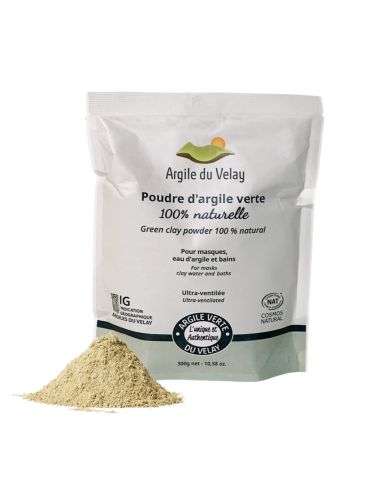 ARGILE DU VELAY POUDRE D'ARGILE VERTE 100% NATURELLE