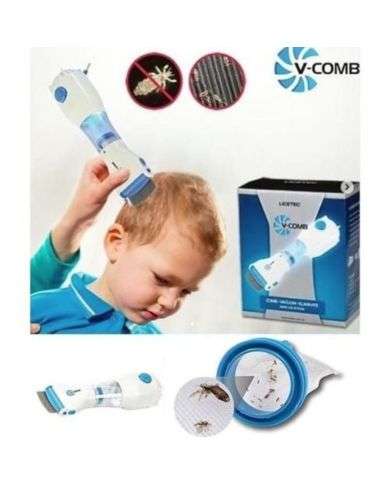 V COMB PEIGNE ANTI POUX ELECTRIQUE