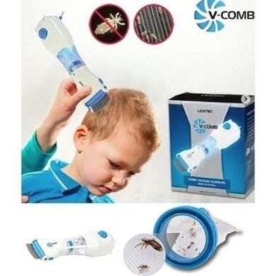 V COMB PEIGNE ANTI POUX ELECTRIQUE