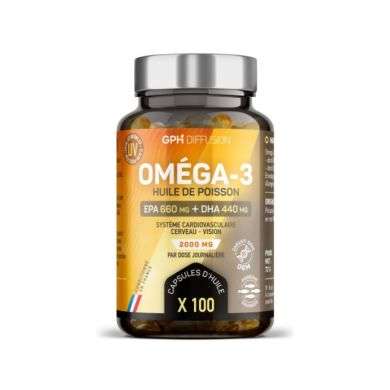 GPH DIFFUSION OMEGA 3 100 CAPSULES