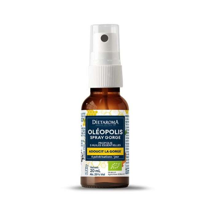 DIETAROMA SPRAY GORGE BIO A LA PROPOLIS ET AUX HUILES ESSENTIELLES