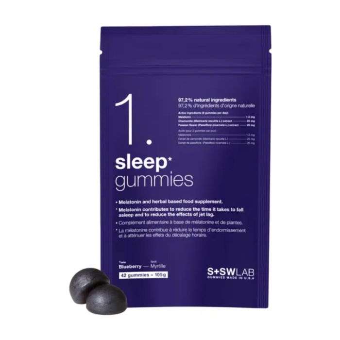 S+SWLAB 1 SLEEP GUMMIES 105G 42 GUMMIES GOUT MYRTILLE